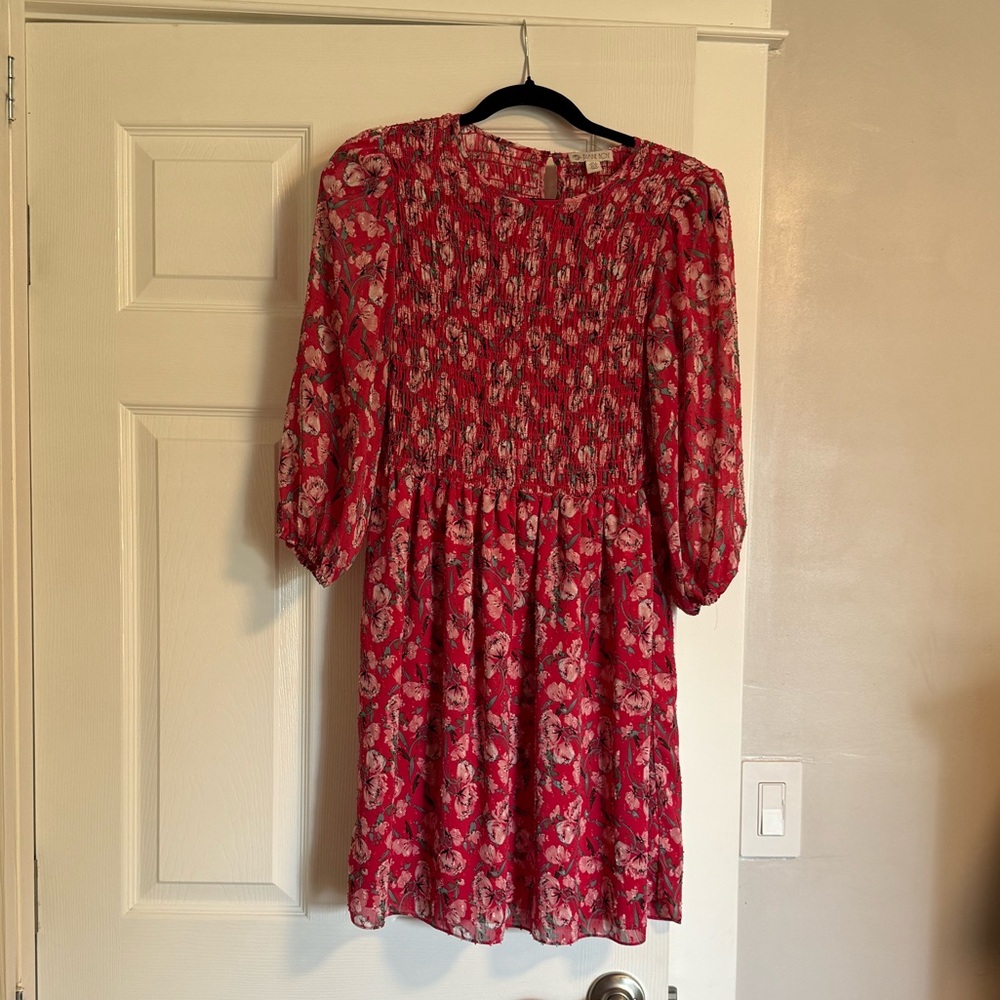 Womens Floral Pink Dress
